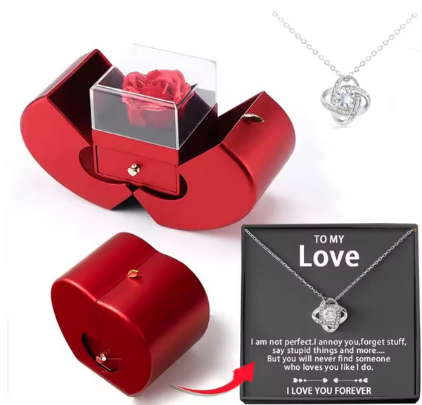 Red Apple Jewelry Box Necklace