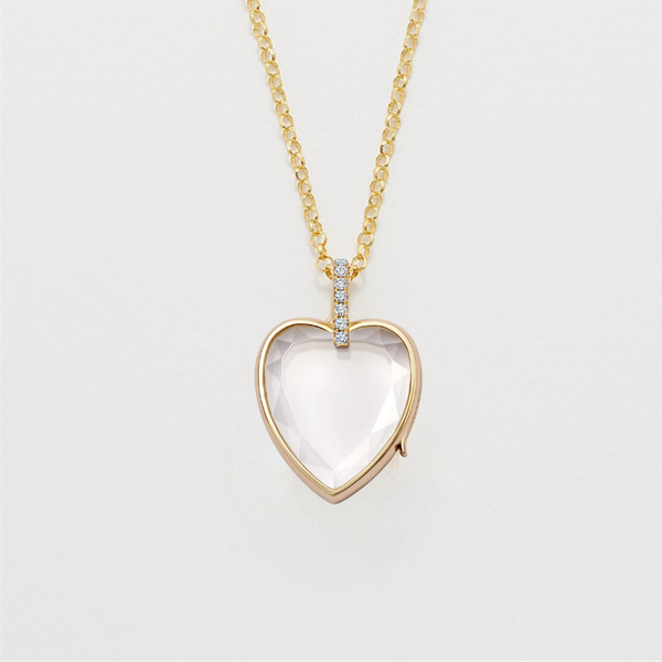 Heart of Gold Openable Locket Pendant for Necklace Making