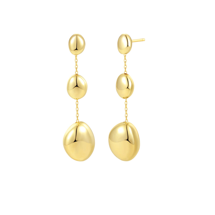 Premium Irregular ball Triple drop earrings